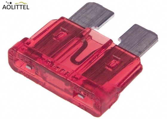 Type embrochable des véhicules à moteur fusible automatique rouge de logement en plastique de lame d'ATC de la taille 10A moyenne avec l'alliage de zinc ou d'aluminium