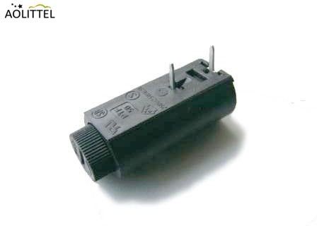 Support cylindrique PTF-45 de fusible de carte PCB de la verticale 5x20mm de Shocksafe 10 ampères 250 volts avec le couvercle à visser 10 millimètres d'espacement de Pin