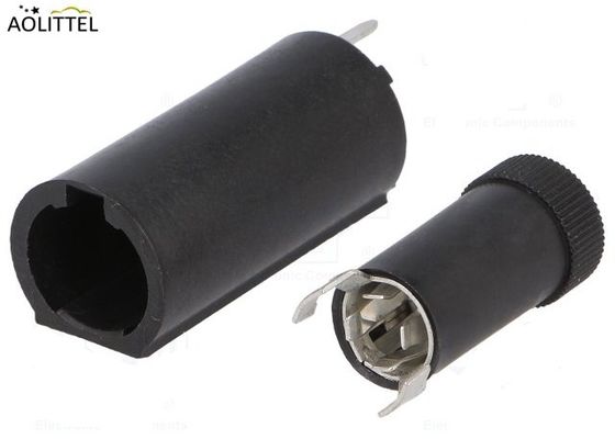 Support cylindrique PTF-45 de fusible de carte PCB de la verticale 5x20mm de Shocksafe 10 ampères 250 volts avec le couvercle à visser 10 millimètres d'espacement de Pin
