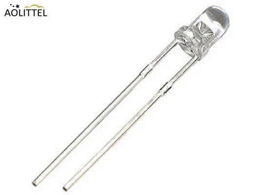 diodes électroluminescentes embrochables claires blanches ultra lumineuses LED du couvercle rond LED RVB de 3mm