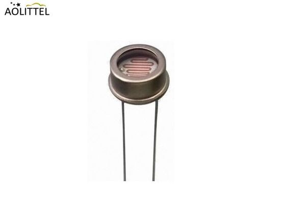 Capteur de lumière de photorésistance de LDR d'encapsulation en métal du diamètre 5mm avec la résistance foncée 0.2-20 MOhm