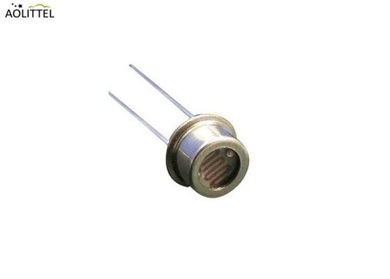 Capteur de lumière de photorésistance de LDR d'encapsulation en métal du diamètre 5mm avec la résistance foncée 0.2-20 MOhm