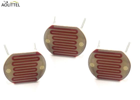 LDR dépendant de la lumière en céramique 25528 de résistance de cellules photoconductrices de photorésistance de 25mm Pacakge avec la résistance légère 10-20K