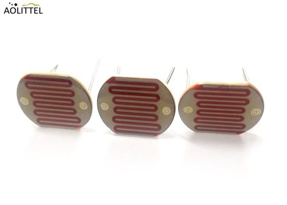 LDR dépendant de la lumière en céramique 25528 de résistance de cellules photoconductrices de photorésistance de 25mm Pacakge avec la résistance légère 10-20K