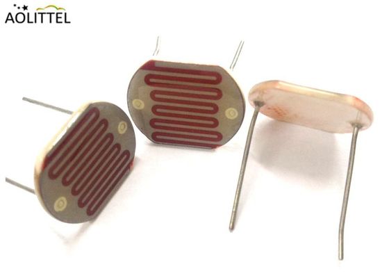 LDR dépendant de la lumière en céramique 25528 de résistance de cellules photoconductrices de photorésistance de 25mm Pacakge avec la résistance légère 10-20K