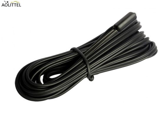 Capteur de température micro de l'injection 6x15mm NTC de la bande IP68 10KΩ±1% B2550=3950±1% avec le câble plat du B AWG26# 2 mètres