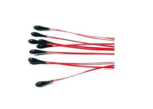Thermistance miniature vernie précise de la perle NTC de capteur de fil d'application médicale 30KOhm 3953 avec le fil émaux Bendable