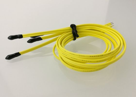 Thermiquement l'époxyde AEC-Q200 conducteur a scellé la thermistance de la perle NTC 30KOhm 3950 avec le câble d'UL4411 24AWG 2C 125C 300V