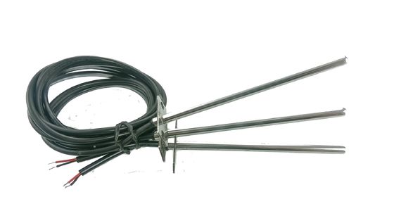 Capteur de température micro de conduit de réfrigérateur 10K 3380 600mm avec le bâti de bride d'acier inoxydable pour la climatisation centrale