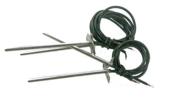 Capteur de température micro de conduit de réfrigérateur 10K 3380 600mm avec le bâti de bride d'acier inoxydable pour la climatisation centrale