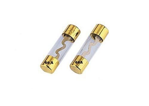 Fusible automatique stéréo automatique du tube de verre AGU 10x38mm d'élément de forme de l'amplificateur audio S de véhicule de voiture 10-80A 32VDC avec de l'or plaqué