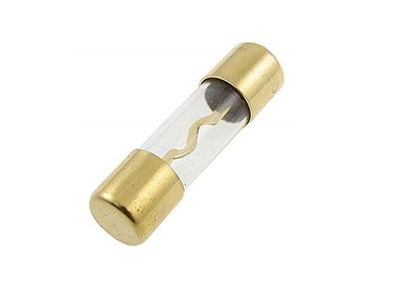 Fusible automatique stéréo automatique du tube de verre AGU 10x38mm d'élément de forme de l'amplificateur audio S de véhicule de voiture 10-80A 32VDC avec de l'or plaqué