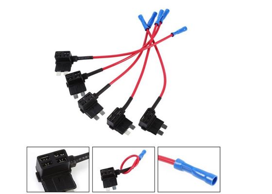 Le support automatique moyen standard de fusible de lame d'ATS d'ATC de l'ATO de double circuit fait sur commande ajoutent un robinet de prise de prise de ferroutage de robinet de fusible de circuit