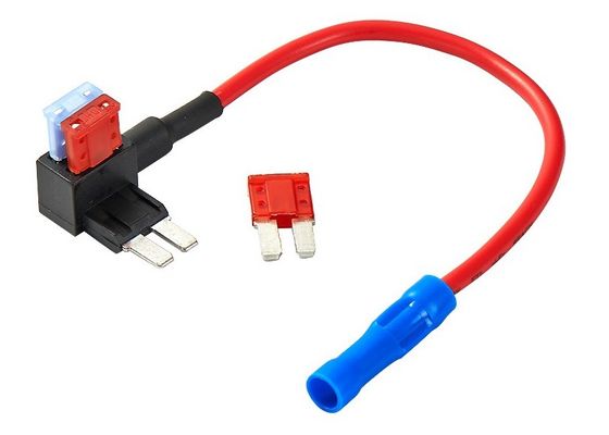 Micro2 le micro II ATA ajoutent rouge automatique du support UL1015 16AWG de fusible de camion intégré de voiture du circuit 32V 15A un mini avec l'adaptateur de fusible