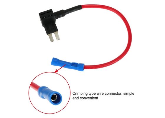 Micro2 le micro II ATA ajoutent rouge automatique du support UL1015 16AWG de fusible de camion intégré de voiture du circuit 32V 15A un mini avec l'adaptateur de fusible