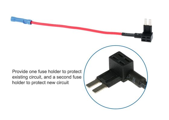 Micro2 le micro II ATA ajoutent rouge automatique du support UL1015 16AWG de fusible de camion intégré de voiture du circuit 32V 15A un mini avec l'adaptateur de fusible