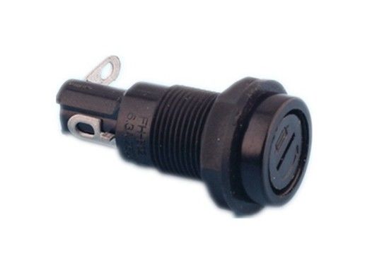 Support vertical Choc-sûr encoché H3-02 10A 250VAC de fusible de carte PCB de bâti de Fingergrip de chapeau pour le fusible cylindrique de tube de verre de 5x20mm