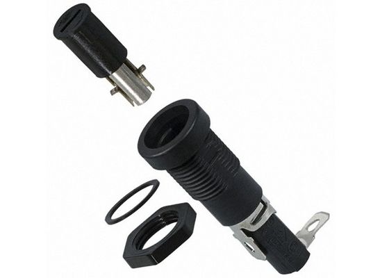 Support vertical Choc-sûr encoché H3-02 10A 250VAC de fusible de carte PCB de bâti de Fingergrip de chapeau pour le fusible cylindrique de tube de verre de 5x20mm