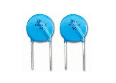 Résistance rapide de varistance d'oxyde de zinc de la réponse VDR 25mm de suppression de surtension 25D101K 100V pour la protection de montée subite