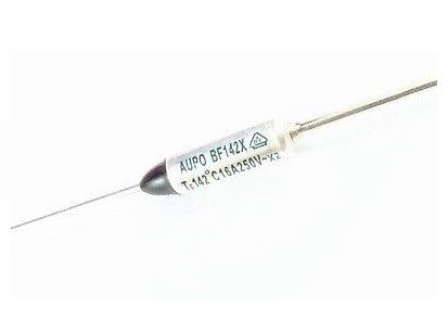 Fusible à sorties axiales thermique de thermostat de température de carter en métal de TF 142℃ 250V 16A BF142X de fusible de coupure d'Aupo avec VDE ROHS ccc
