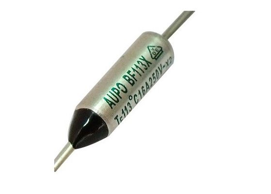 Fusible à sorties axiales thermique de thermostat de température de carter en métal de TF 142℃ 250V 16A BF142X de fusible de coupure d'Aupo avec VDE ROHS ccc