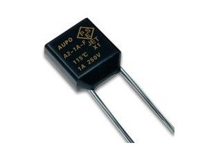 Fusible thermique de la température d'alliage de place de TF 115℃ 250V 1A A2-1A-F de fusible de coupure d'Aupo avec des certificats de VDE PSE ccc KTL de l'UL CUL
