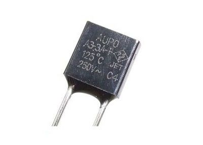 Liens thermiques thermiques de boîtier en plastique de TF 125℃ 250V 3A A3-3A-F de coupure de fusible d'Aupo de protection de la température pour les appareils ménagers