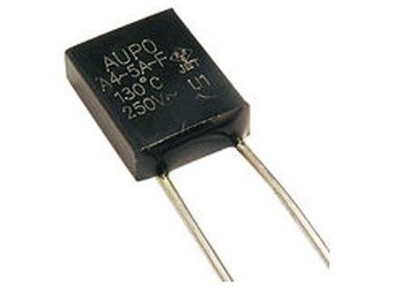 Lien thermique compact Tf 130℃ 250V 5A A4-5A-F de fusible de coupure de la dimension AUPO de basse résistance unique avec le Temp globalement certifié