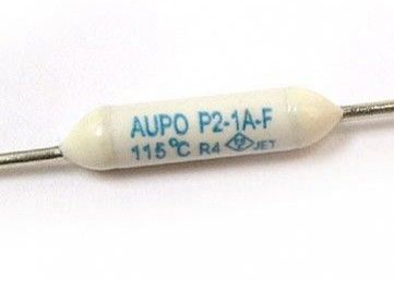 Logement en céramique de fusible thermique axial de coupure de 102 degrés avec la basse résistance interne