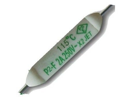 Coupure thermique en céramique 125C 250V 2A de TF de fusible de granule subminiature d'Aupo P3-F Pico à sorties axiales pour le climatiseur