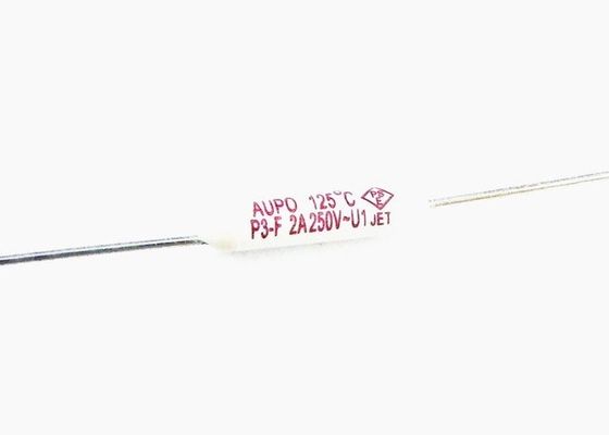 Coupure thermique en céramique 125C 250V 2A de TF de fusible de granule subminiature d'Aupo P3-F Pico à sorties axiales pour le climatiseur
