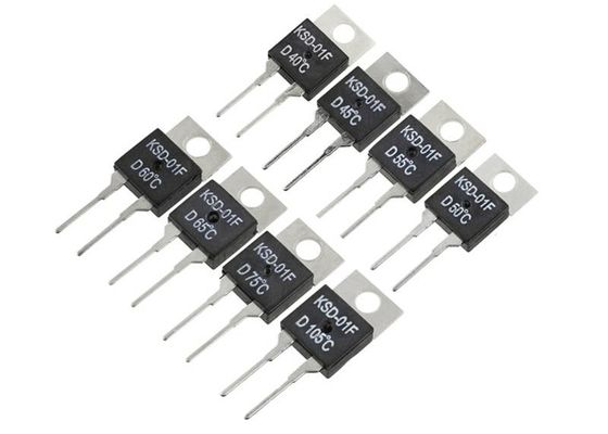 TO-220 coupure thermique Fus de réinitialisation automatique du paquet KSD-01F 85C OR de contrôle de température de thermostat bimétallique fermé normal de commutateur