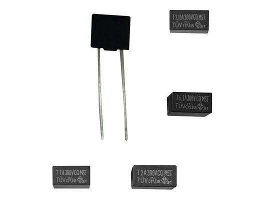 En forme de boîte plombés radiaux de carte PCB de ccc CQC PSE ralentissent le fusible miniature MST 002 2A 250VAC 300V 400V 8.35x7.7mm de coup