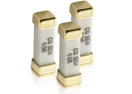 12.3x4.45x4.45mm ELLE en céramique carré du fusible 60V 40A des chapeaux SMD de laiton plaqué par or de série pour la puissance de système de stockage