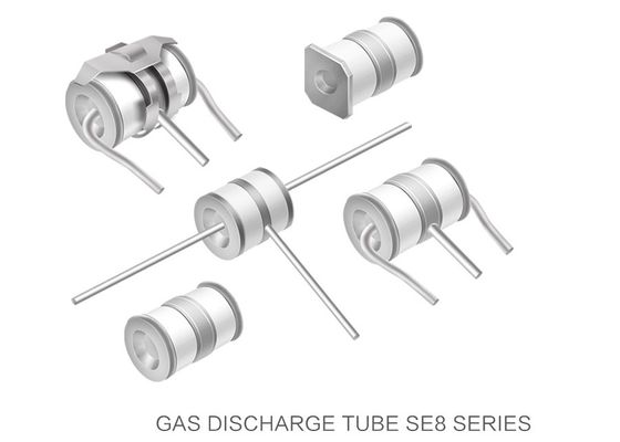 Bas terminal graphique en céramique 75-600V 20% 10KA de tube de décharge gazeuse de l'électrode 8x10mm de la série 3 de la capacité SE8 pour des alimentations d'énergie
