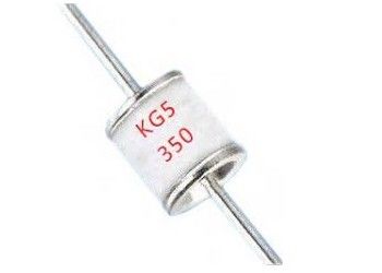 Tube 6x5.5mm à sorties axiales de décharge gazeuse de terminal graphique d'éclateur de commutation de KG5 2R350L 350V 15%