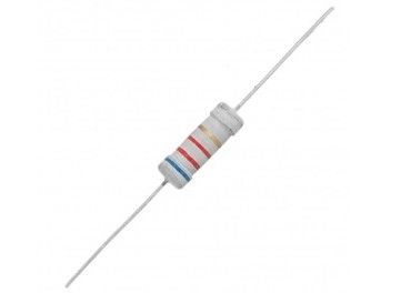 0.25W 0.5W 0.6W 1W 2W 3W jeûnent la résistance de film métallique fusible antidéflagrante 0.1OHM-1KOHM