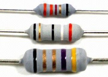 0.25W 0.5W 0.6W 1W 2W 3W jeûnent la résistance de film métallique fusible antidéflagrante 0.1OHM-1KOHM