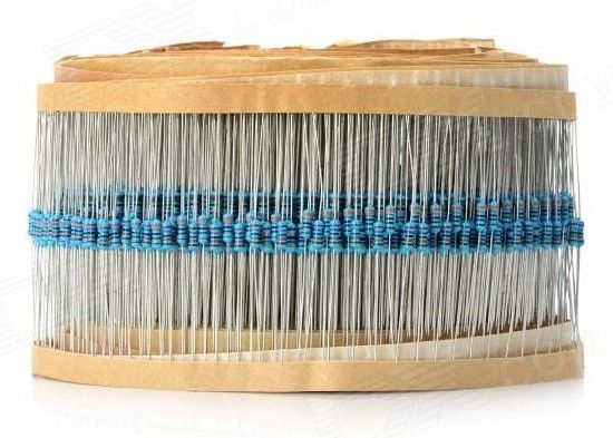 Ultra bleu normal de l'ohm ±1% de la petite taille 3WS 220 de la taille 2W de la résistance 1550 fixes de film métallique de précision