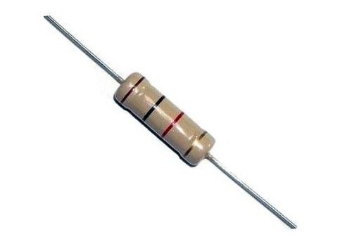 Le film miniature de carbone de CFR a fixé la résistance 0.5W 1WS 330R 5% 350V 9032 3.2x9mm kaki à sorties axiales