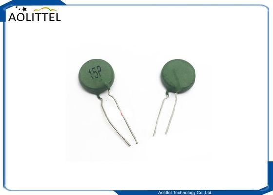lancement 5mm 100R de la thermistance ptc 15P 15mm de 15mm 120 vert de la résistance thermique 200mA de degré pour le circuit à C.A. de télécom