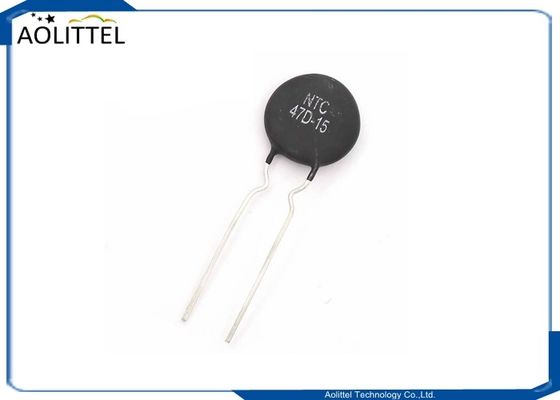 Résistance thermique 47Ohm 15mm 3A Current Inrush Limited de la résistance NTC 47D-15 47D15 de thermistance du disque NTC