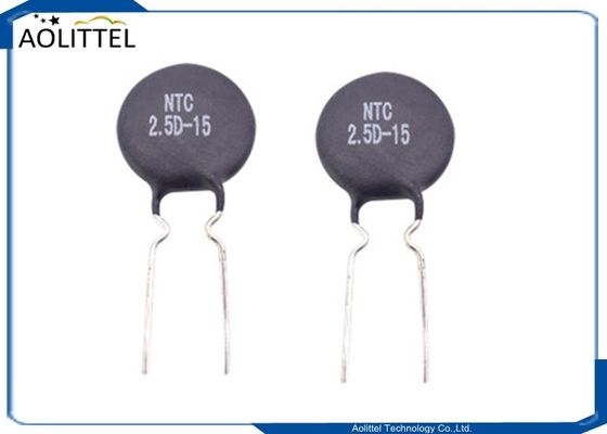 Lancement négatif 7.5mm de coefficient de température 7A de l'ohm 15mm de la thermistance 2.5D-15 2,5 du disque NTC