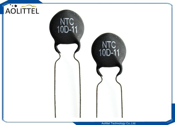 Thermistance actuelle 11mm 3A du disque NTC des dispositifs antiparasites 10D-11 d'irruption 10 ohms +/--20% 10D11 P7.5mm