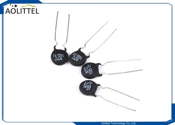 Thermistance actuelle 11mm 3A du disque NTC des dispositifs antiparasites 10D-11 d'irruption 10 ohms +/--20% 10D11 P7.5mm