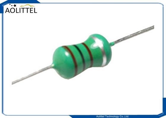 bobine sans fil de chargeur de 0.22uH 400mA 0.4Ohm 25.2MHZ, code couleurs fixe axial d'inducteur d'obstruction enduite d'époxyde 2.8x4.8mm