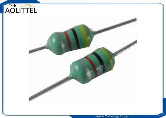 bobine sans fil de chargeur de 0.22uH 400mA 0.4Ohm 25.2MHZ, code couleurs fixe axial d'inducteur d'obstruction enduite d'époxyde 2.8x4.8mm